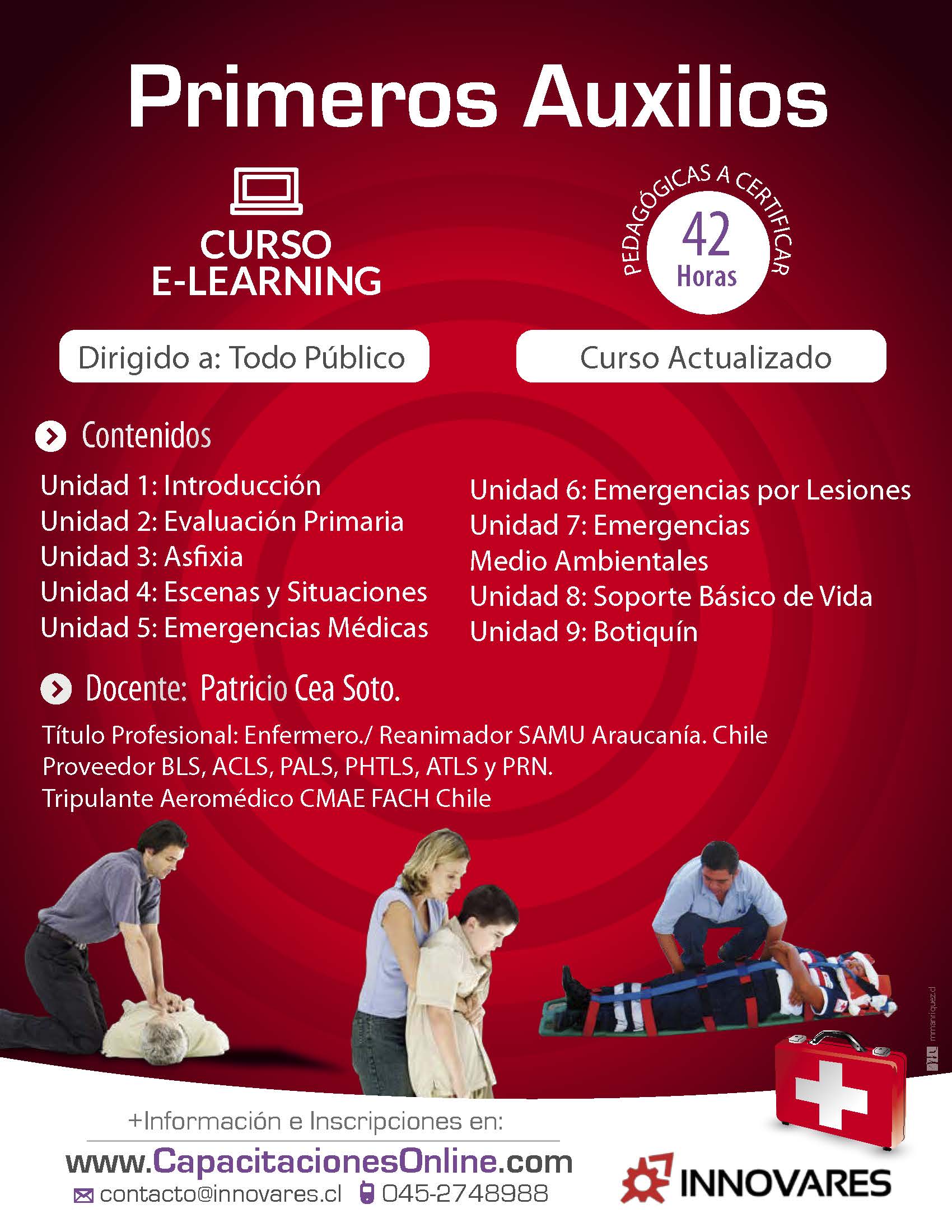 horario aburrido Disparidad Curso E Learning de Primeros Auxilios Autoaprendizaje